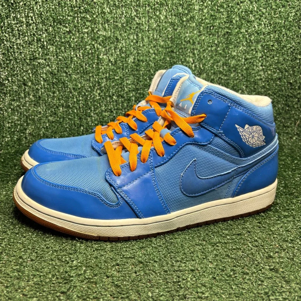 Jordan Air 1 Phat Year of the Dragon Mesh Sport Basketball Sneaker Blue Men 11.5